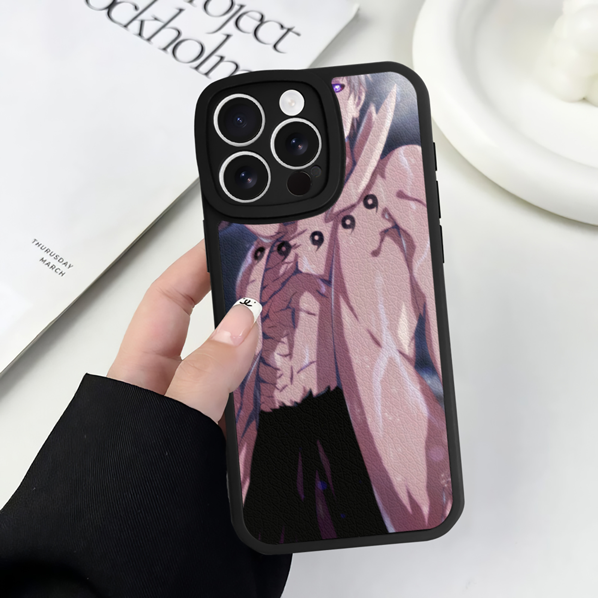 （画像用） NARUTO -ナルト- NARUTO -ナルト- 疾風伝 【iPhone 16シリーズ対応】シリコンスマホケース（レザー調） 材質：シリコン